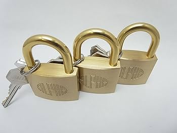 Amazon | ALPHA(アルファ) 3個入り同一キー南京錠 40mm | 補助錠